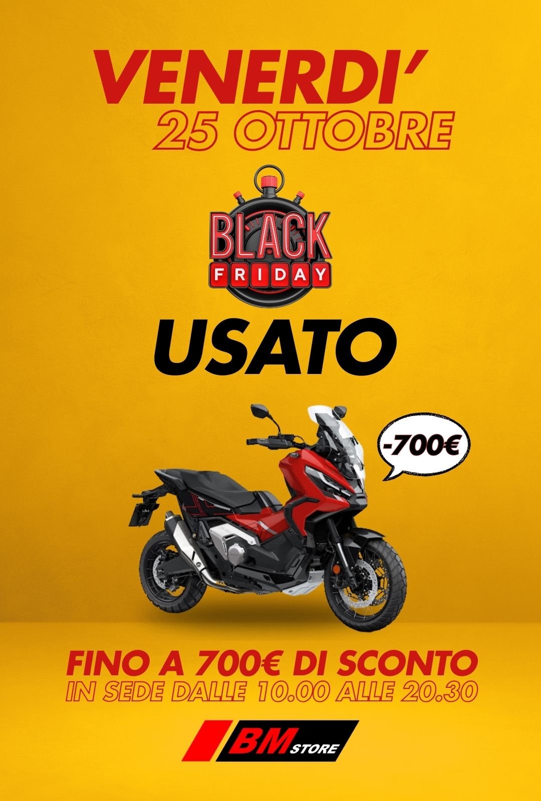 BLACK FRIDAY PARCO USATO 25 OTTOBRE